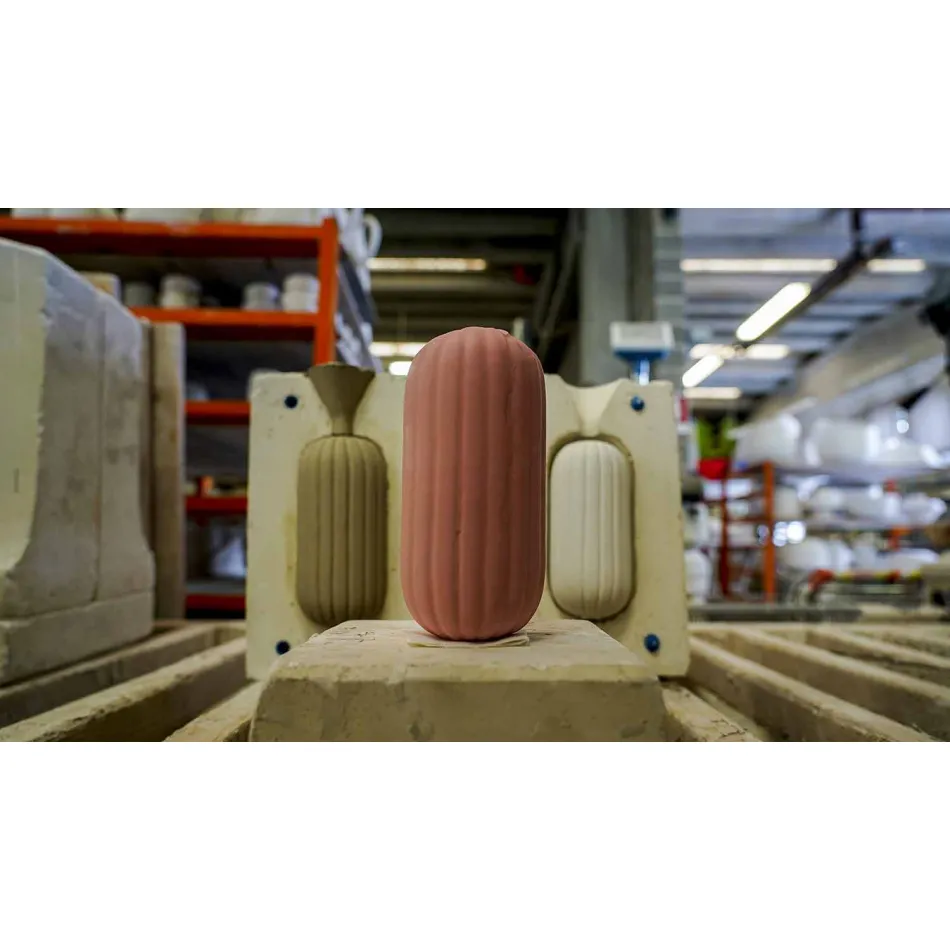 Gul eller grön Retro keramisk hängande lampa tillverkad i Italien - Ferroluce Lariat Viadurini