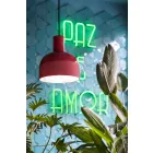 Upphängslampa i retrostil i keramik tillverkad i Italien - Ferroluce Caxixi Viadurini