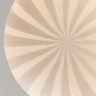 Upphängd lampdesign Långlängd i vitt filigranglas - husvagn Viadurini