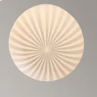 Rund Design Hänglampa i Vitt Filigran Glas - Husvagn Viadurini