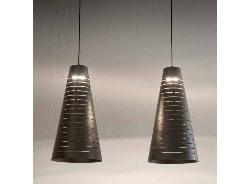 Design Hängande lampa gjord av Italien Tillverkad i Italien - Cervino Aldo Bernardi Viadurini