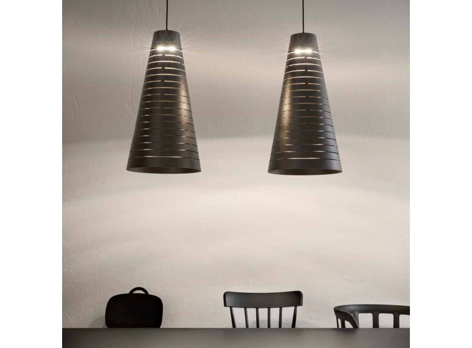 Design Hängande lampa gjord av Italien Tillverkad i Italien - Cervino Aldo Bernardi Viadurini