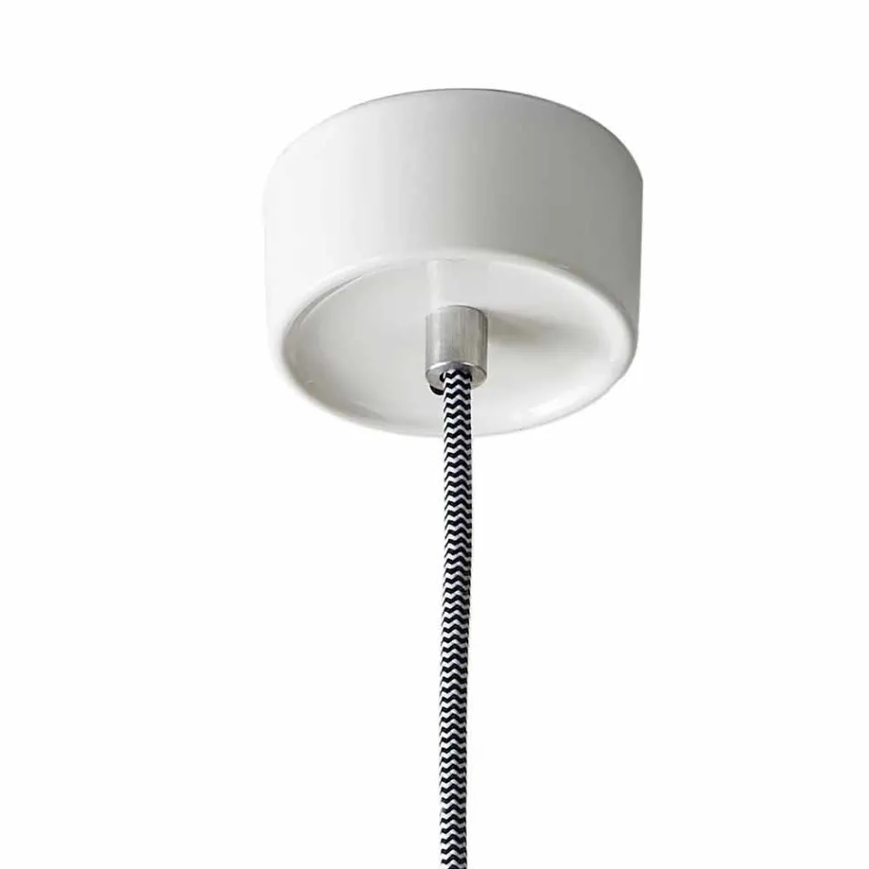 Upphängd lampa av modern design i keramik gjord i Italien Asien Viadurini