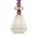 Handgjord hängande lampa i Venedigglas, tillverkad i Italien - Amilia Viadurini