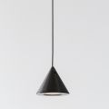 Upphängd Lampa Svart Aluminium Trådkon Liten Minimal Design - Mercado