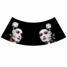 Hängande lampa i antracitlinne med inre designtryck 2 storlekar - Bramosia Viadurini