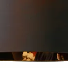 Hängande lampa i antracitlinne med inre designtryck 2 storlekar - Bramosia Viadurini