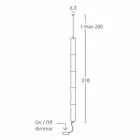 Hängande lampa i vit polyeten och metall tillverkad i Italien - Asturien Viadurini