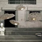 Hängande lampa i Technopolymer White eller Gold Design 2 Dimensions - Cathedral Viadurini