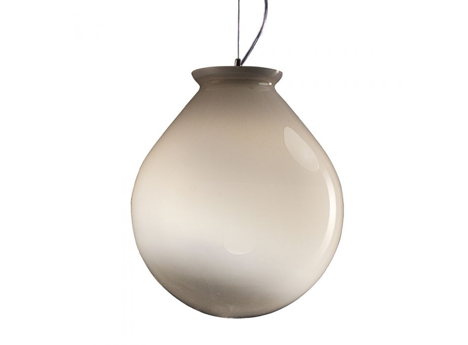 Upphängd lampa i handblåst höljt venetianskt glas - ballong Viadurini