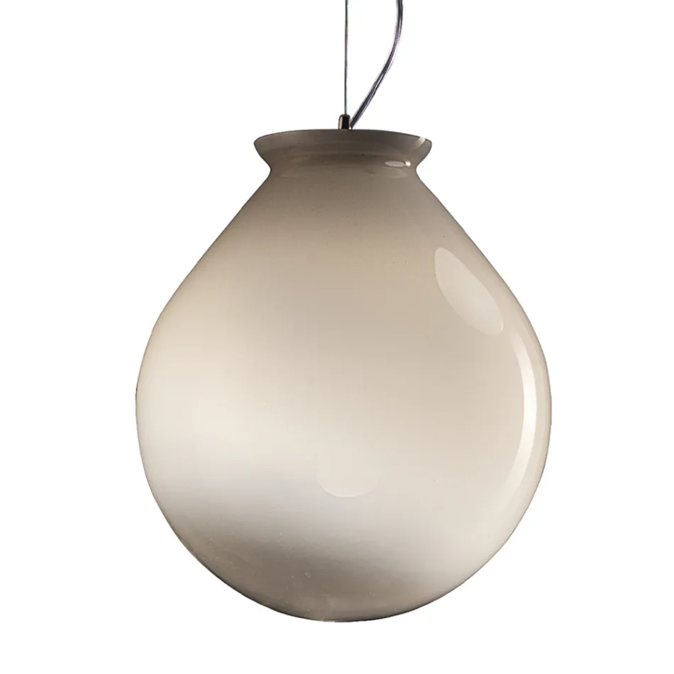 Upphängd lampa i handblåst höljt venetianskt glas - ballong Viadurini