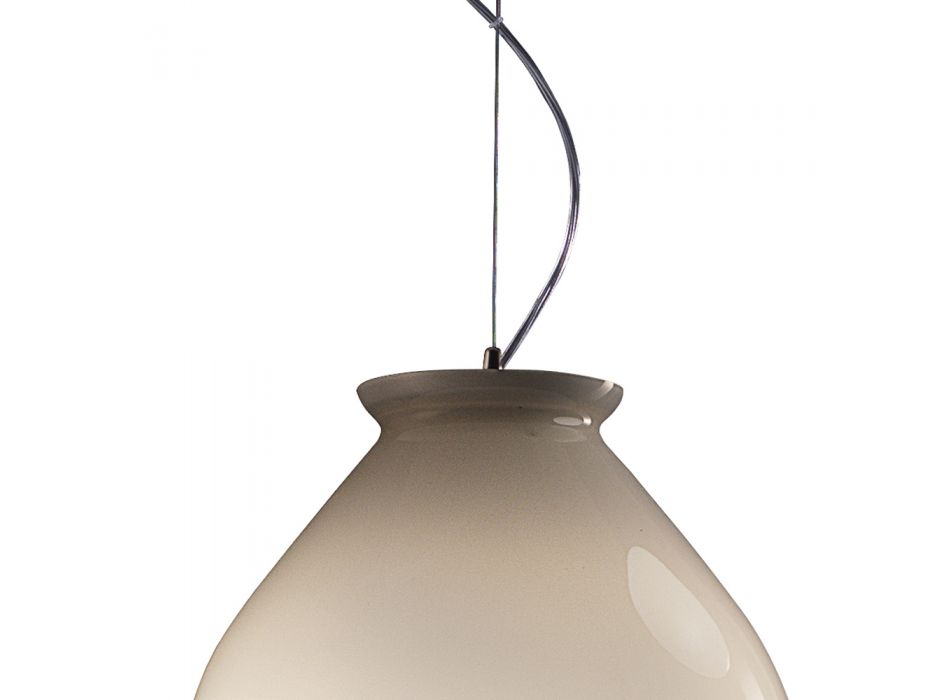 Upphängd lampa i handblåst höljt venetianskt glas - ballong Viadurini
