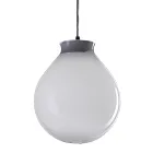 Upphängd lampa i handblåst höljt venetianskt glas - ballong Viadurini