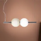 Hänglampa i handblåst venetianskt glas - Jupiter Viadurini