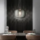 Handgjord venetiansk hänglampa i blåst glas - Cloe Balloton Viadurini