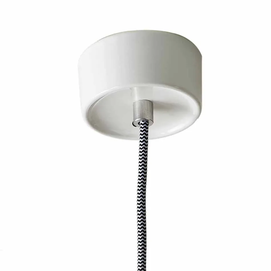 Modern lampa i keramik och aluminium tillverkad i Italien Asien Viadurini