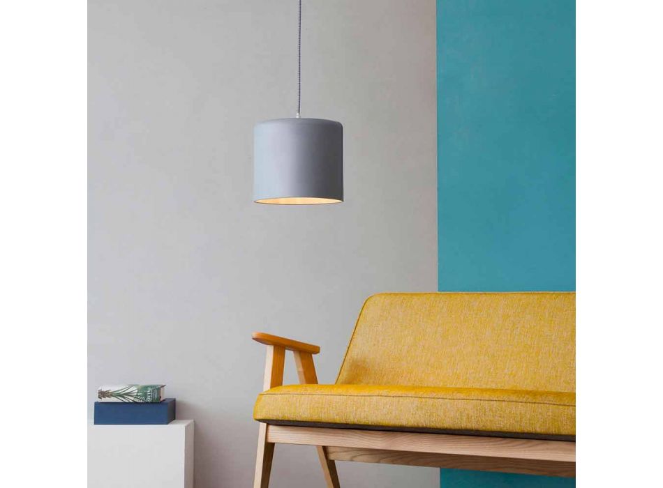 Modernt upphängd lampa In-es.artdesign Lys 2 i färgad lapren Viadurini