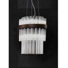 Modern upphängd lampa i lyxigt blåst glas tillverkad i Italien - Maesta Viadurini