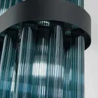 Modern upphängd lampa i lyxigt blåst glas tillverkad i Italien - Maesta Viadurini