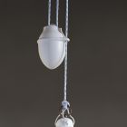 Upphängd lampa upp och ner Handgjord i keramik och metall - Modena Viadurini