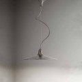 Vintage hängande lampa i aluminium tillverkad i Italien - Sassmaòr