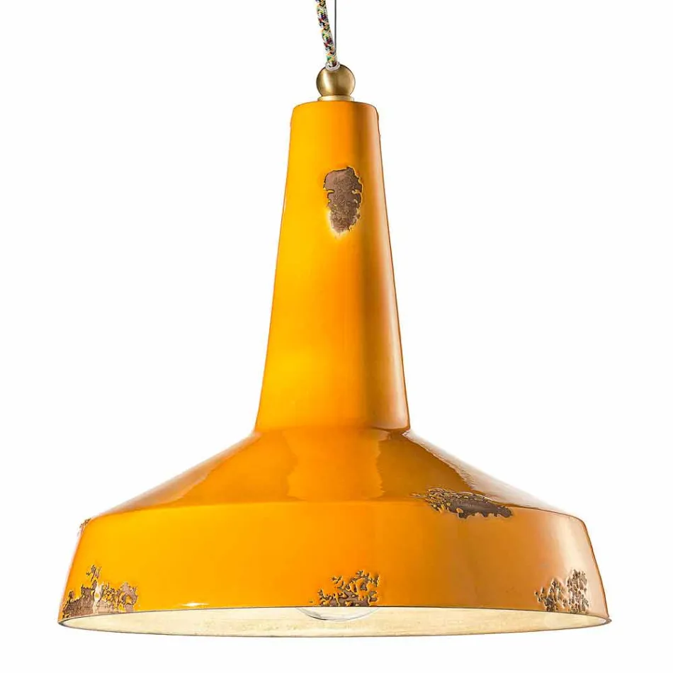 retrostil handgjorda taklampa Ferroluce Viadurini