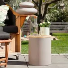 Bordslampa för utomhus- eller inomhusdesign med LED, Solar eller E27 - Tamburostar Viadurini