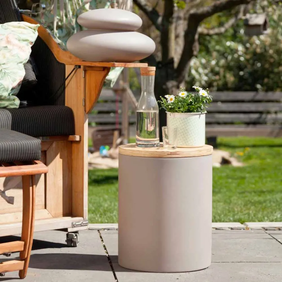 Bordslampa för utomhus- eller inomhusdesign med LED, Solar eller E27 - Tamburostar Viadurini
