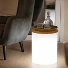 Bordslampa för utomhus- eller inomhusdesign med LED, Solar eller E27 - Tamburostar Viadurini