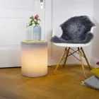 Bordslampa för utomhus- eller inomhusdesign med LED, Solar eller E27 - Tamburostar Viadurini