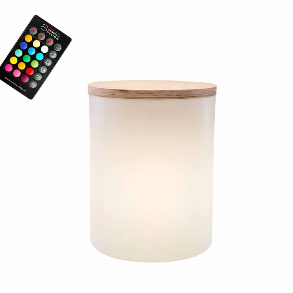 Bordslampa för utomhus- eller inomhusdesign med LED, Solar eller E27 - Tamburostar Viadurini