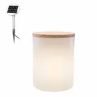 Bordslampa för utomhus- eller inomhusdesign med LED, Solar eller E27 - Tamburostar Viadurini