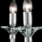 Chandelier 8 desgin lampor glas med Cristallo Ivy dekorationer Viadurini