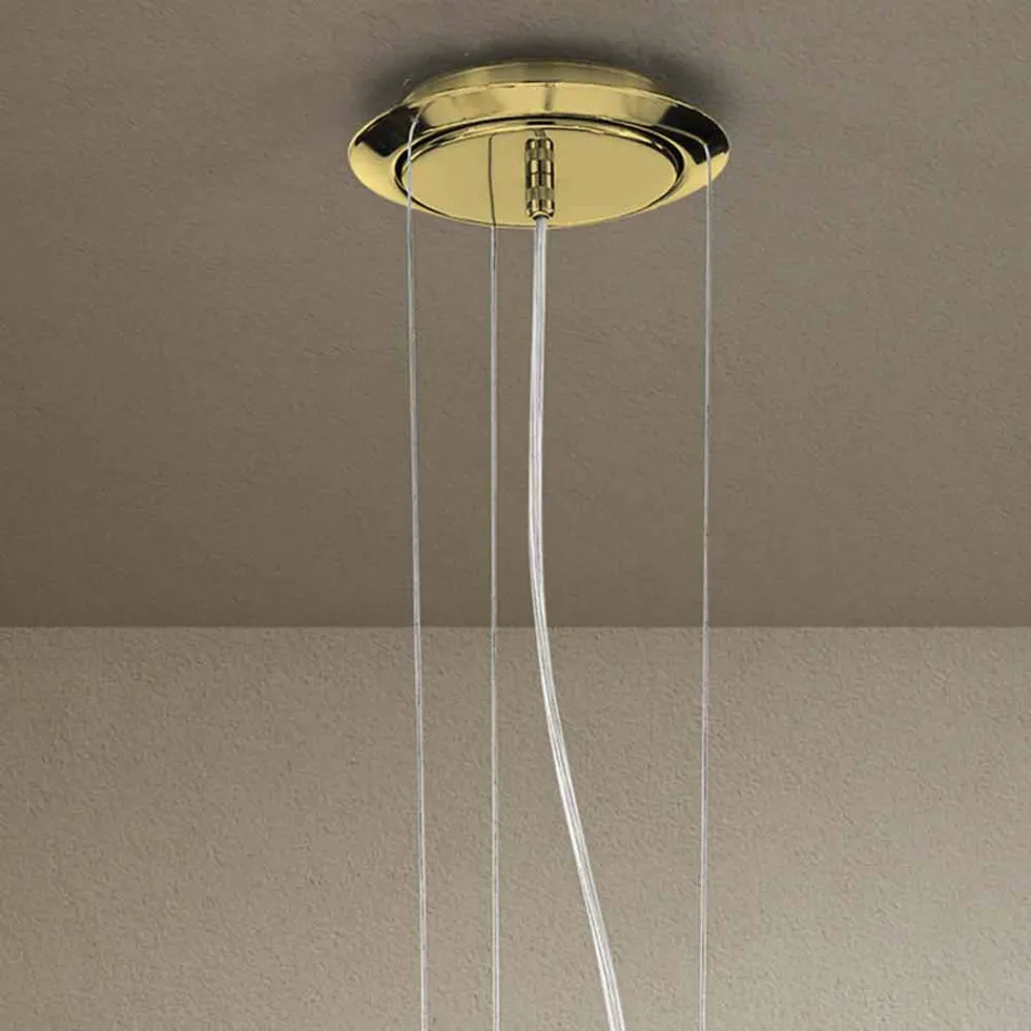 6 ljus handgjord ljuskrona i Venedig tillverkad i Italien - Bernadette Viadurini