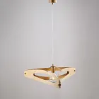 Apus vit krom silver metall pendellampa Viadurini