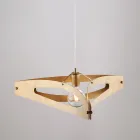 Apus vit krom silver metall pendellampa Viadurini