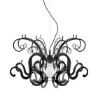 Upphängningskrona i återvinningsbart vitt eller svart plexiglas - Sancho Viadurini