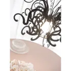 Upphängningskrona i återvinningsbart vitt eller svart plexiglas - Sancho Viadurini