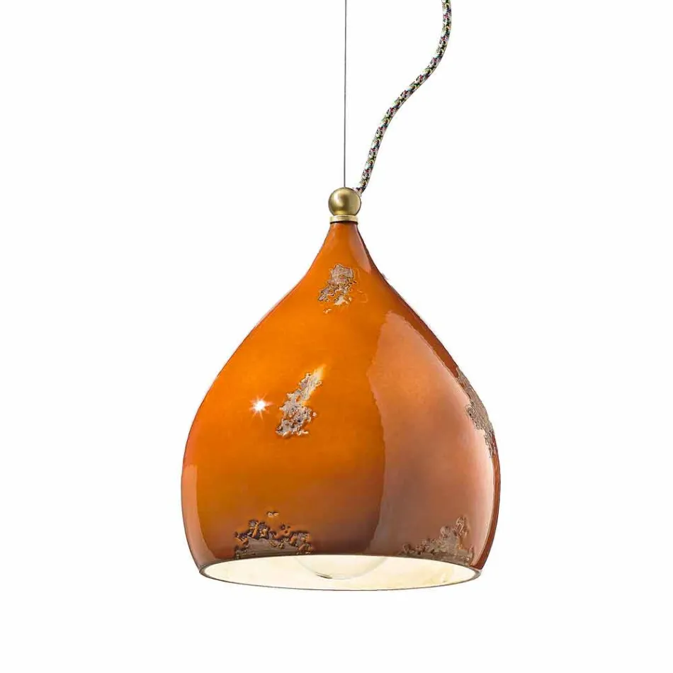 Ljuskrona utformad retrostil fjädring Ferroluce Viadurini