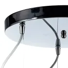 Treljuskrona med rund stång i blåst glas Tillverkad i Italien - Soffio Viadurini