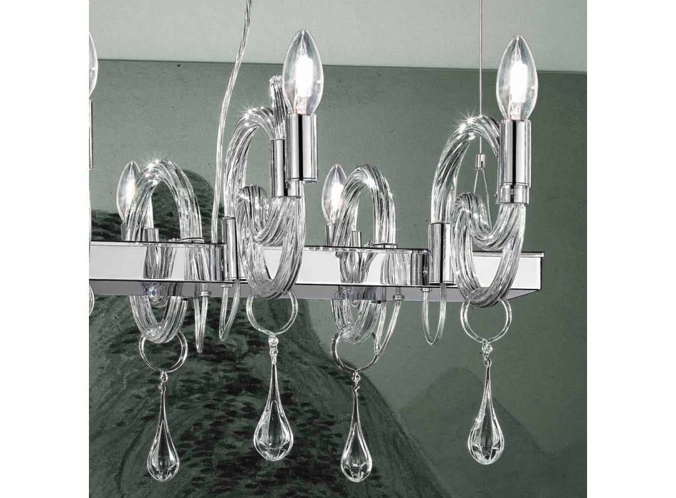Artisan 6 Lights Ljuskrona i Venedig Glas Tillverkad i Italien - Bernadette Viadurini