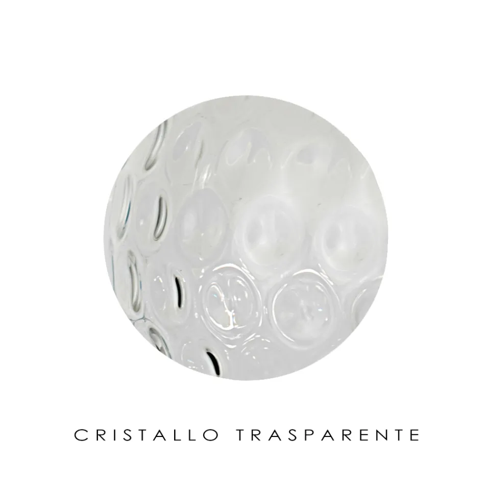 Handgjord ljuskrona i Venedig glas och metall - Bolle Balloton Viadurini