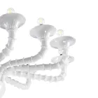 Handgjord venetiansk ljuskrona i blåst glas i klassisk stil - fåfänga Viadurini