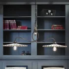 Ljuskrona rocker polerad keramiska Ferroluce L&#39;Aquila Viadurini