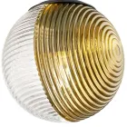 Ljuskrona med 8 lampor i blåst glas i form av en sfär tillverkad i Italien - Prilla Viadurini