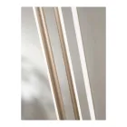 Ljuskrona med 8 LED-lampor i guldmålad metall och justerbara kablar - Orange Viadurini