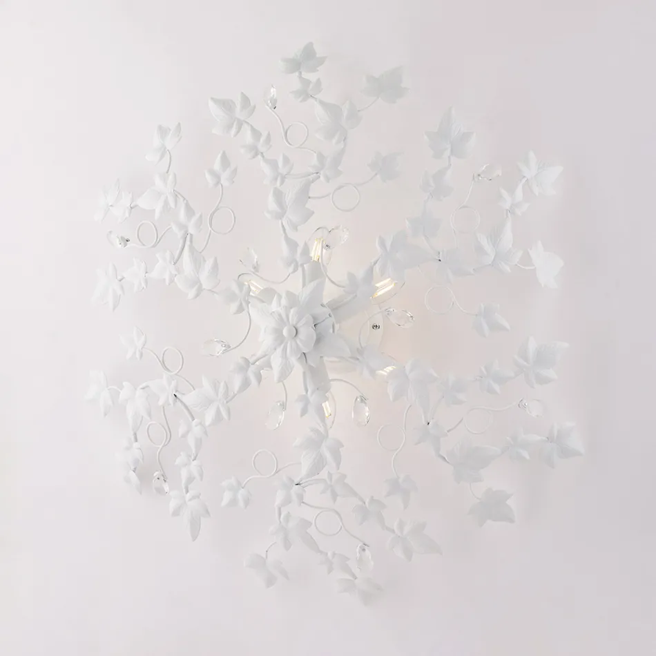 Kristallkrona med pendel för att förbättra ljusa utrymmen – Orchidea Viadurini