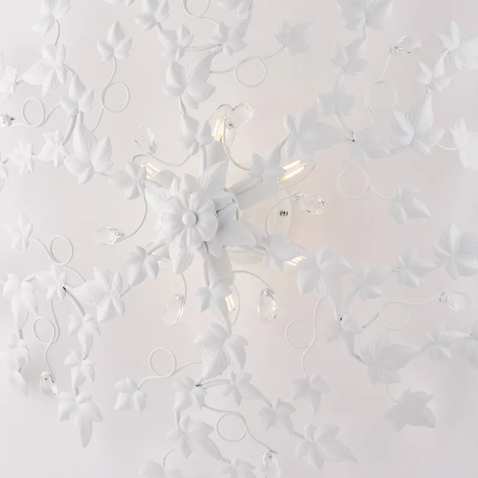 Kristallkrona med pendel för att förbättra ljusa utrymmen – Orchidea Viadurini