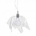 Chandelier transparent designen draperade Daphne gjort i Italien