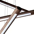 En 4-bitars designkrona i Grilli York trä gjord i Italien Viadurini